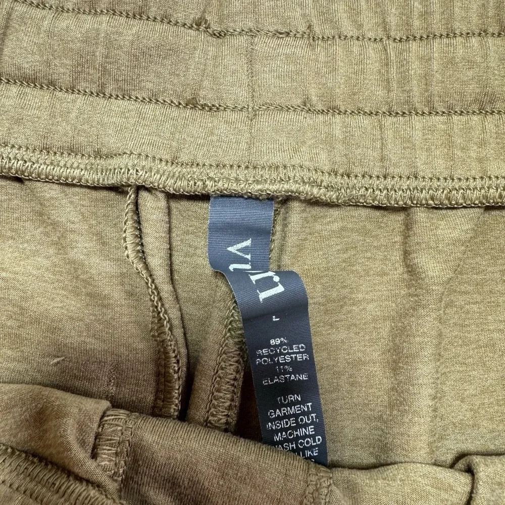 Vuori Ponto Shorts Mens Large Brown Athletic Jersey Drawstring Zip Pockets - Picture 3 of 7